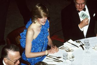 Princess Diana's bulimia - Diana, Princess of Wales, attends a banquet at the Guildhall in London in November 1982. Commments were made on how thin she looked and this led to rumours of anorexia or bulimia. In later years the Princess admitted that she had suffered from Bulimia