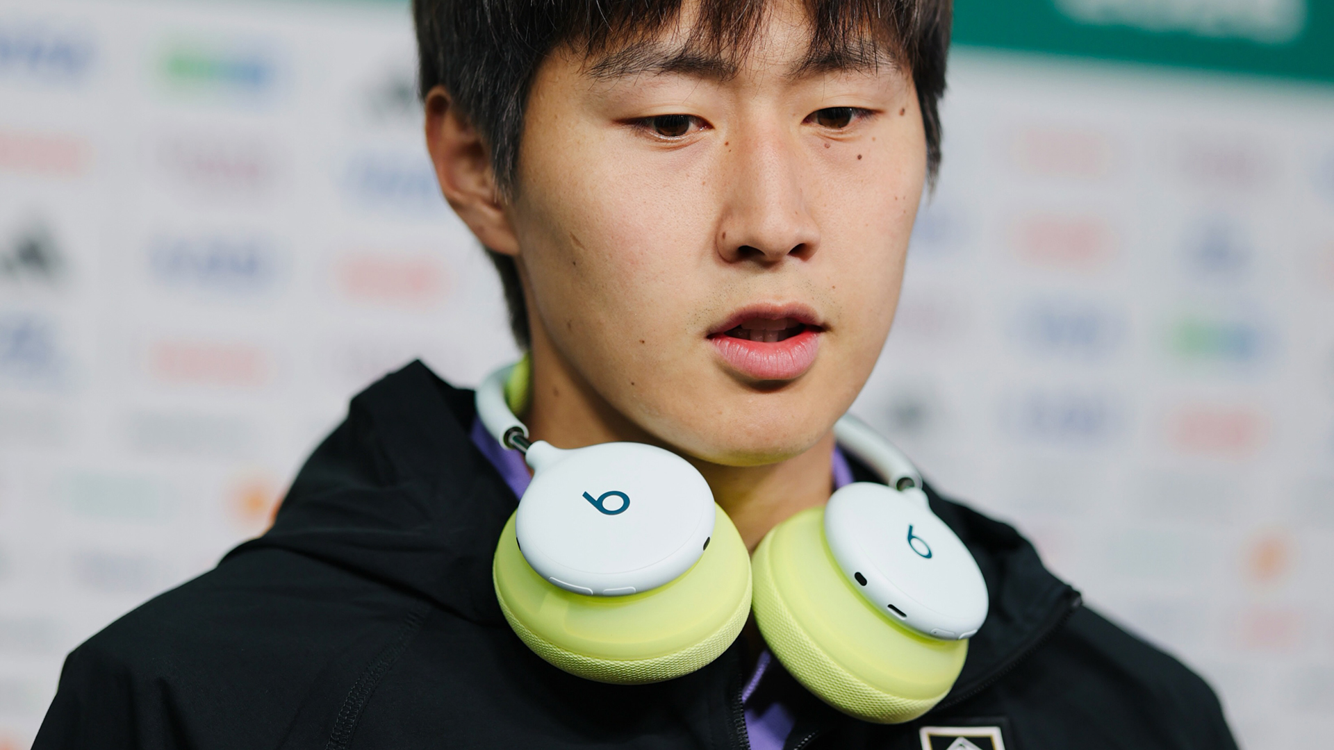 Kang In Lee wearing Beat's upcoming headphones
