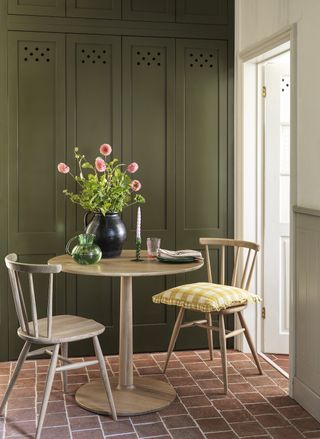 Ercol Ancona breakfast table and Ercol Heritage chair at Furniture Village