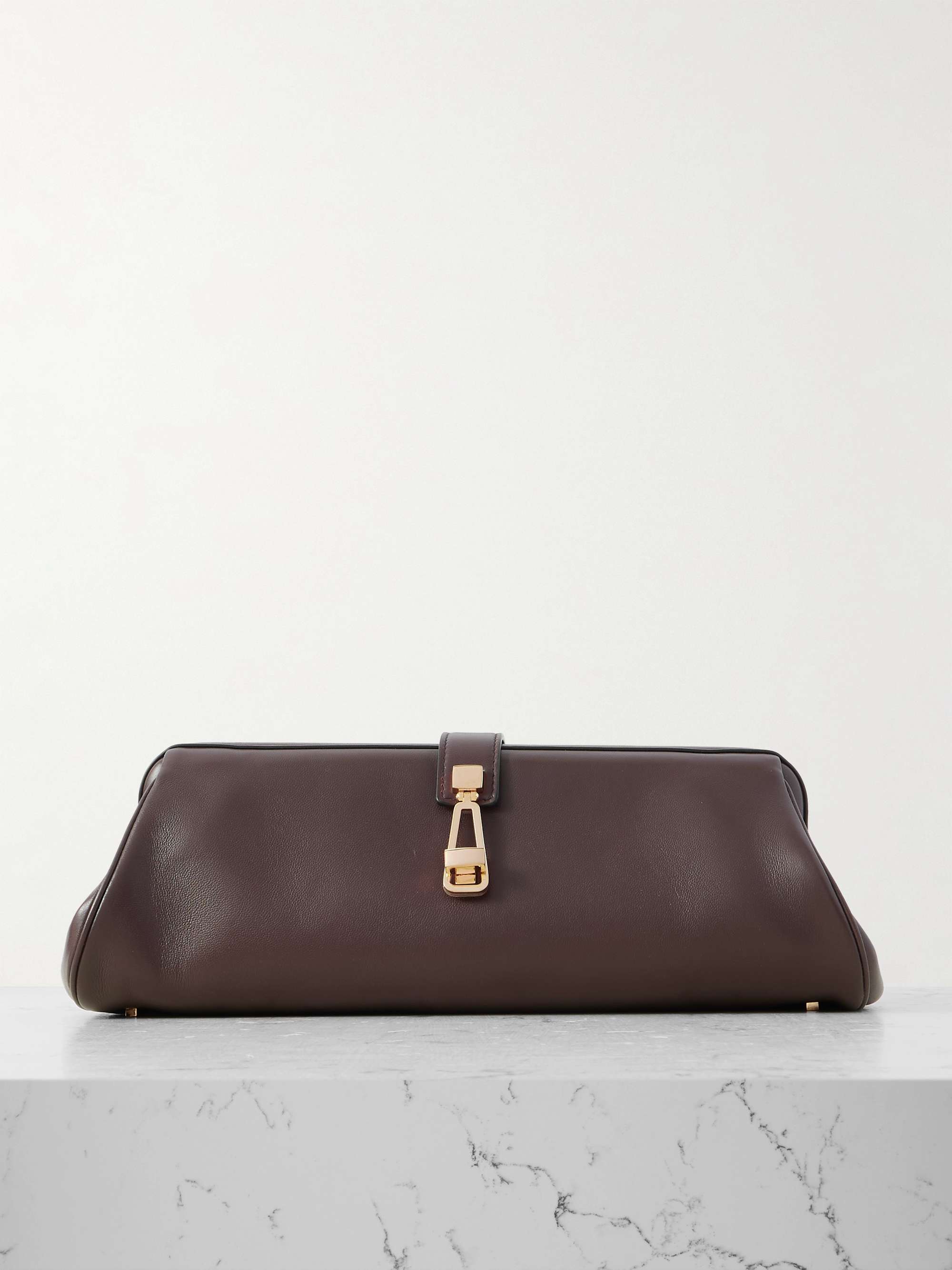 Paola Leather Clutch