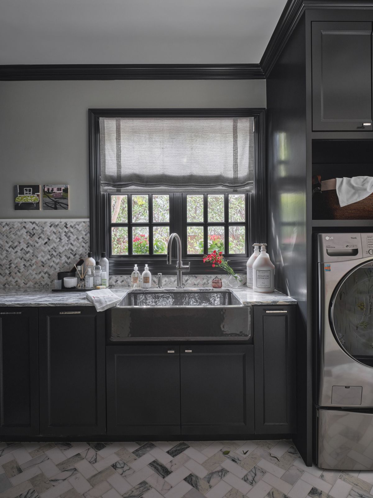 Interior designer Kathleen Walsh laundry room design tips