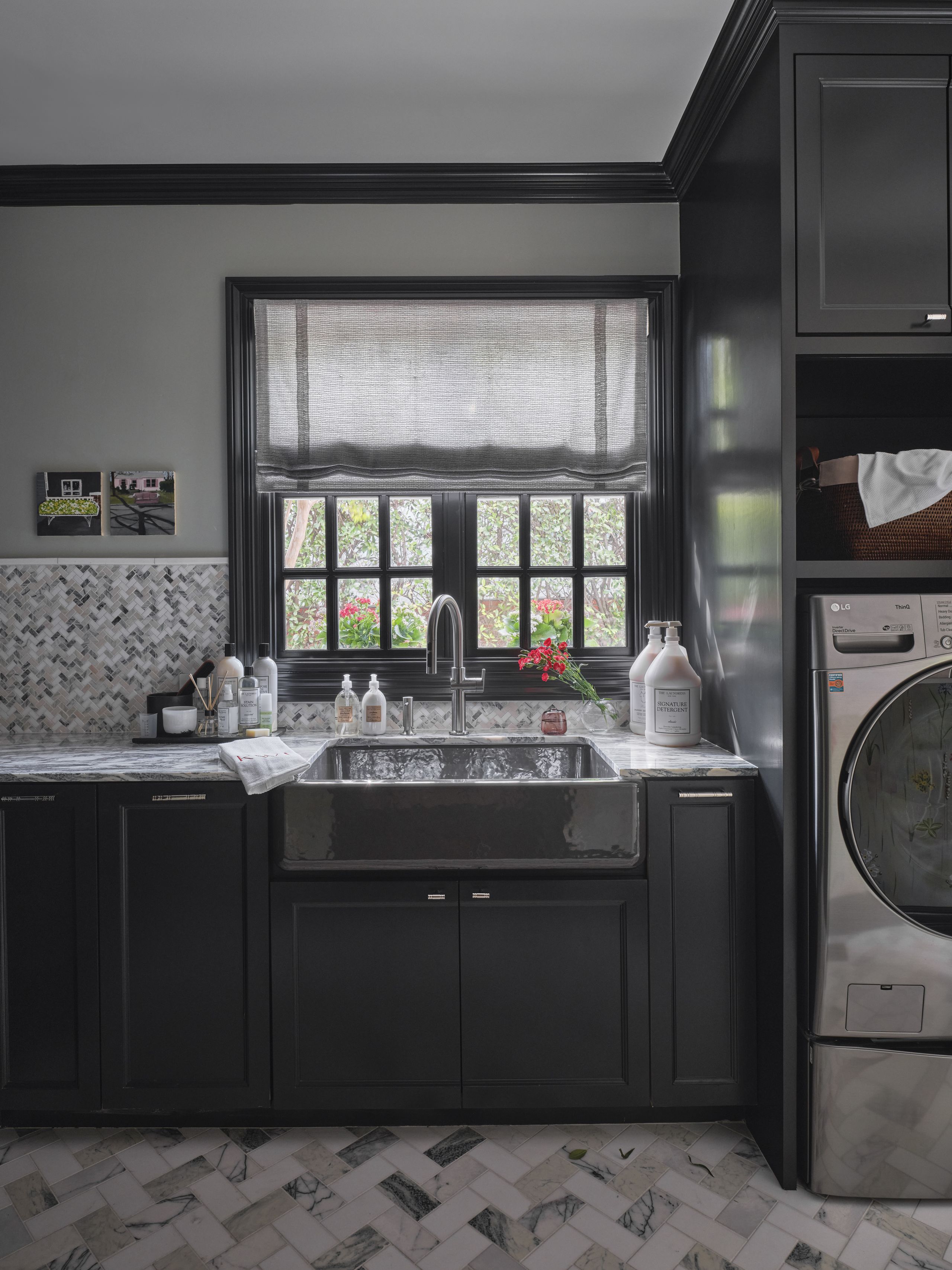 Interior designer Kathleen Walsh laundry room design tips | Homes and ...