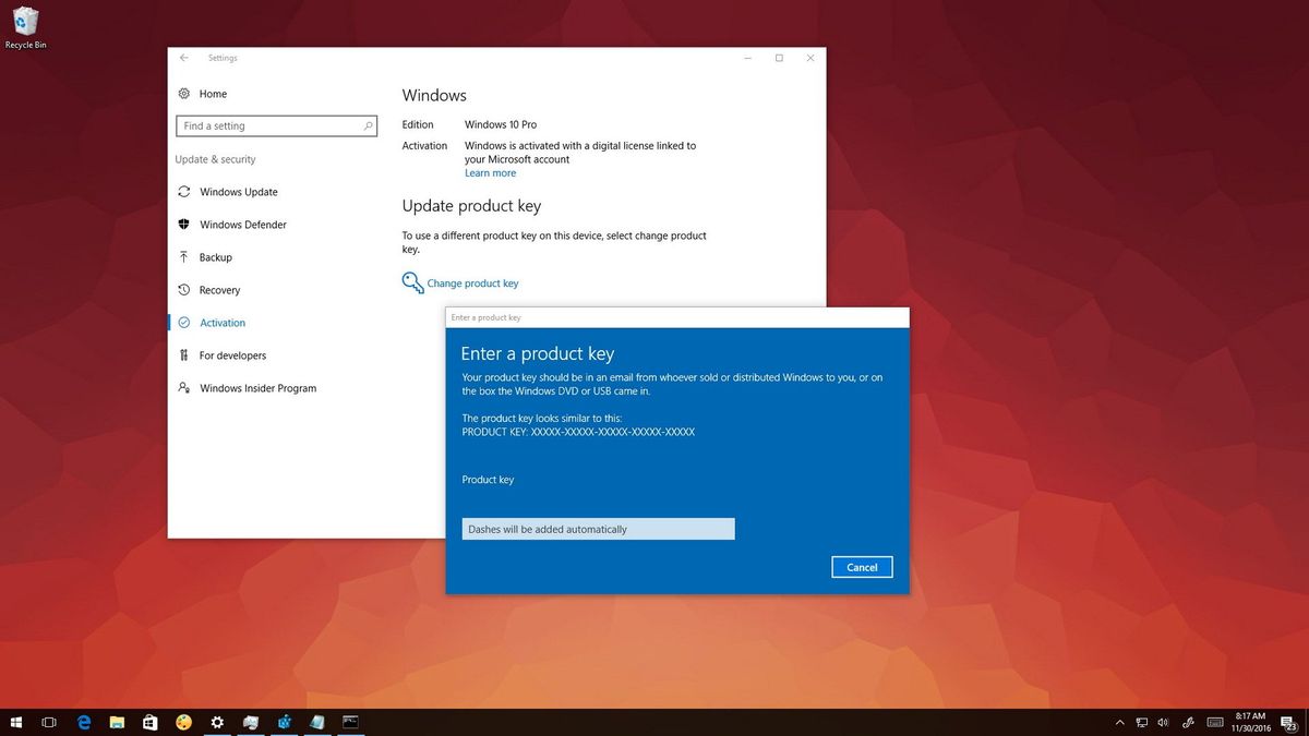 How To Change Windows 10 Product Key