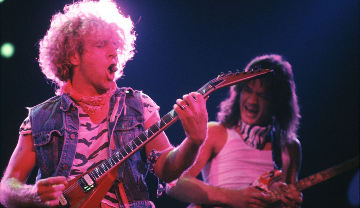 Sammy Hagar (left) and Eddie Van Halen