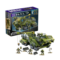 MEGA Halo Infinite Toys Building Set Unsc Elephant Sandnest Tank |was $199.99now $163.99 at Amazon

This is more expensive than the other recommendations, but it's a whole TANK of fun and it's on a huge discount right now. The UNSC Elephant has buildable treads and a cargo bay, and the rear folds out to create a 2-level defense base for your other toys... I mean, collectibles. 

💰Price check: