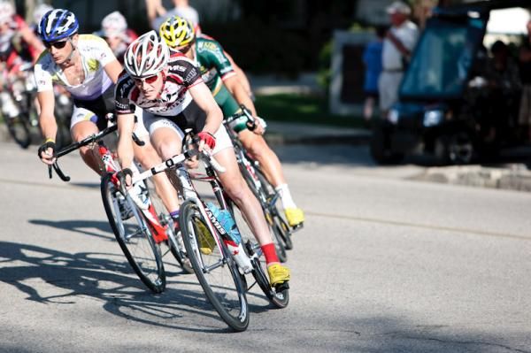 Tyler Wren (Jamis-Sutter Home) trying hard to get a break up the road.