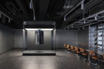 IBM Research office, interior, sleek and minimalist