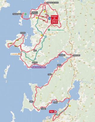 2013 Vuelta a Espana stage 3 map