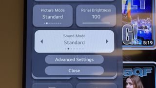 LG C5 OLED sound modes
