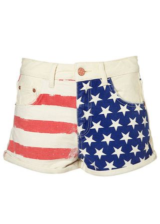 Topshop American flag shorts, £28