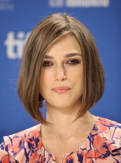 Hair, Face, Hairstyle, Blond, Eyebrow, Chin, Bob cut, Layered hair, Head, Lip,