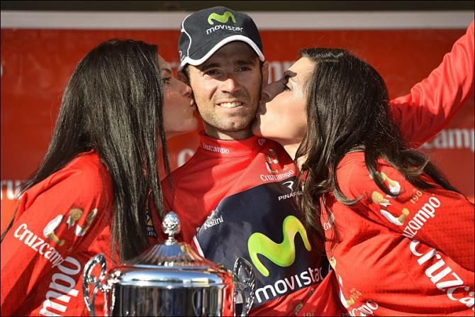 Race overall winner Alejandro Valverde (Movistar)