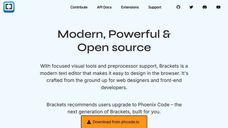 Brackets website screenshot (July 2025).