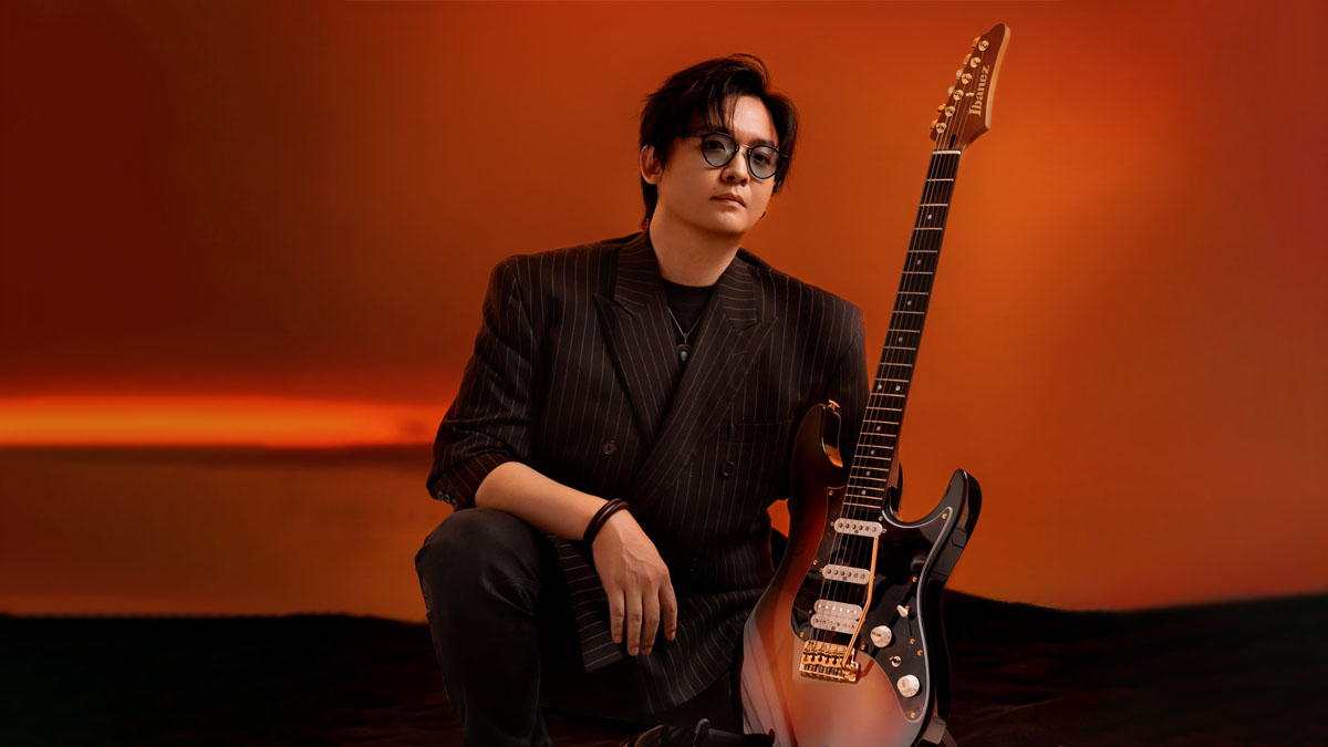 Ibanez GF1 Gaofunk signature model: exclusive to select territories in Asia, this new S-style for Chinese producer/guitarist Gaofunk has got some strong SRV vibes with its Tri Fade Burst and gold hardware