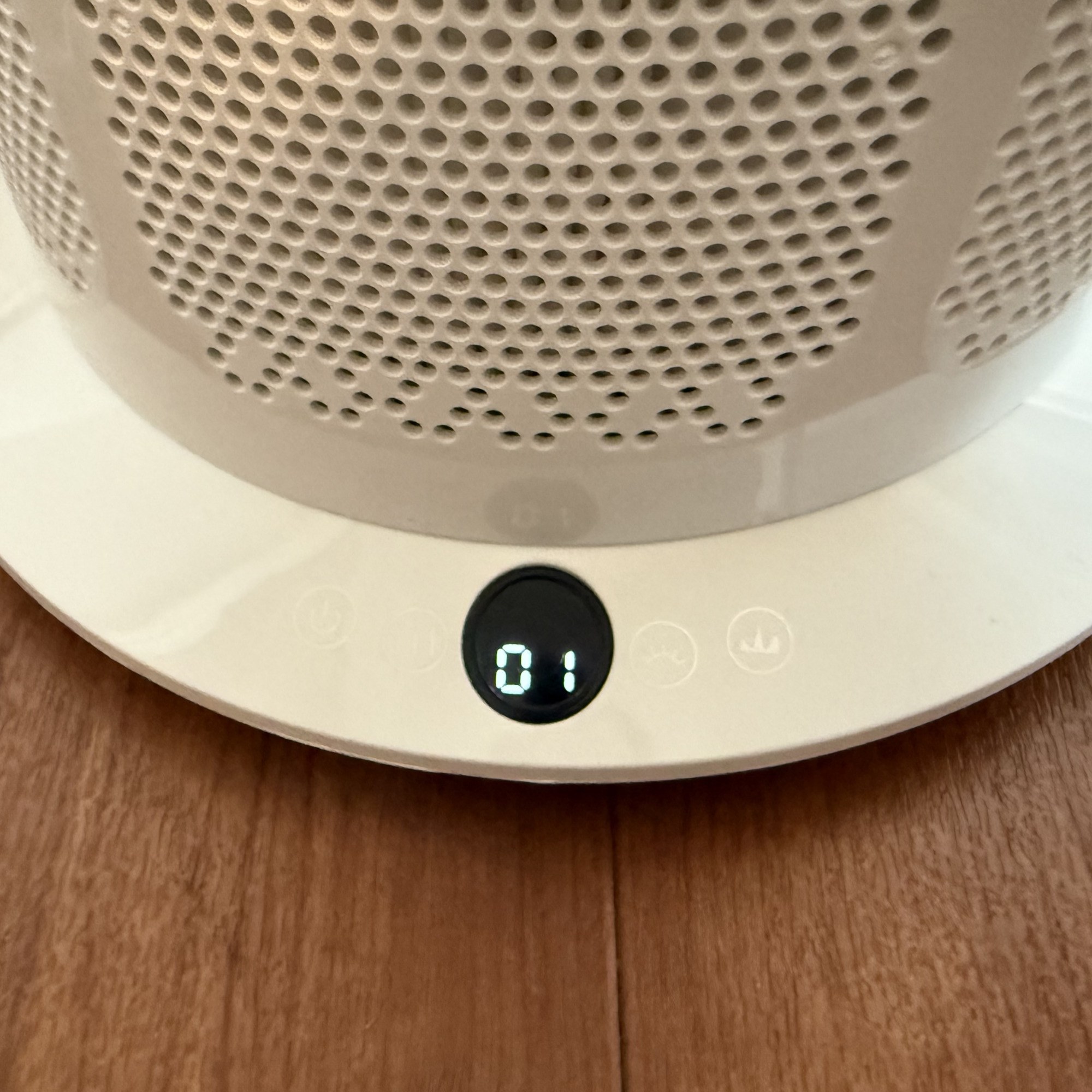 vortex air cleanse fan led display