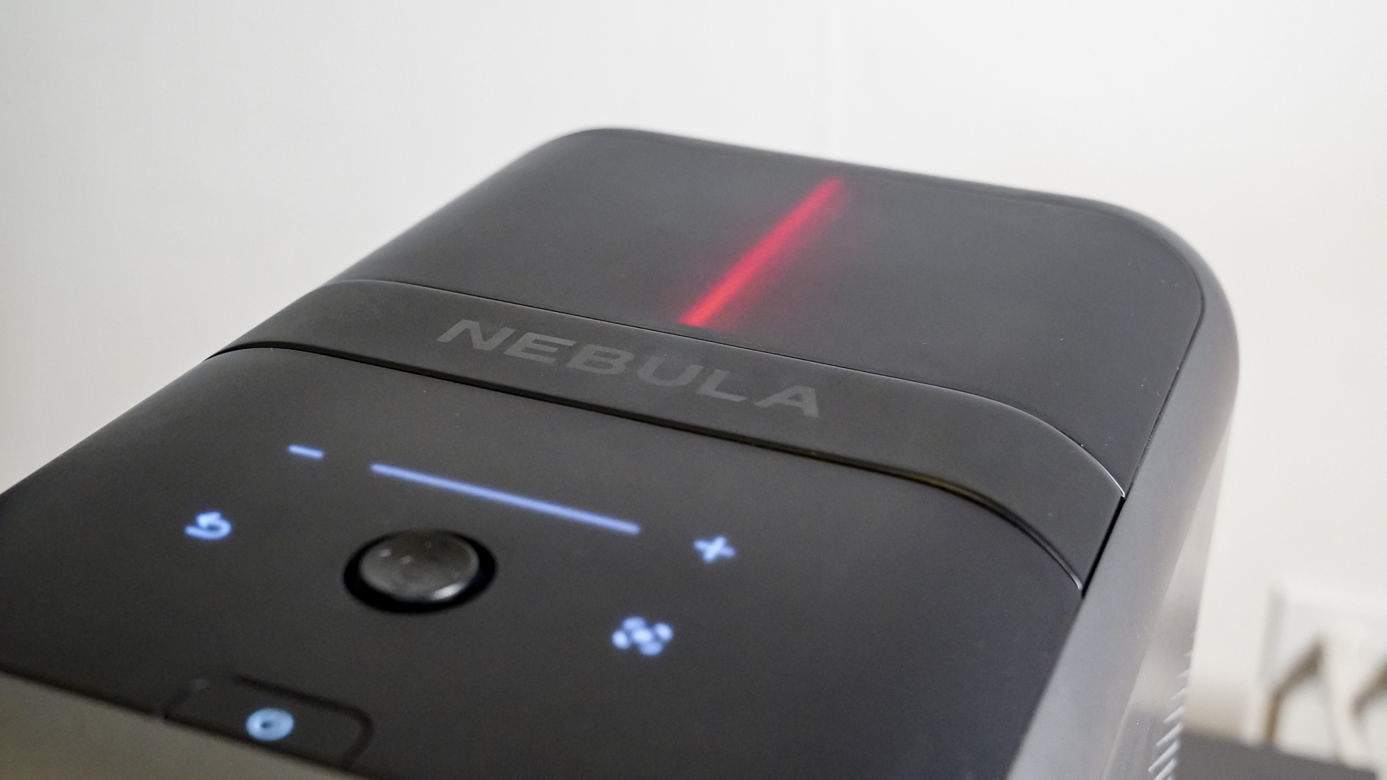 The top panel of an Anker Nebula X1 projector.