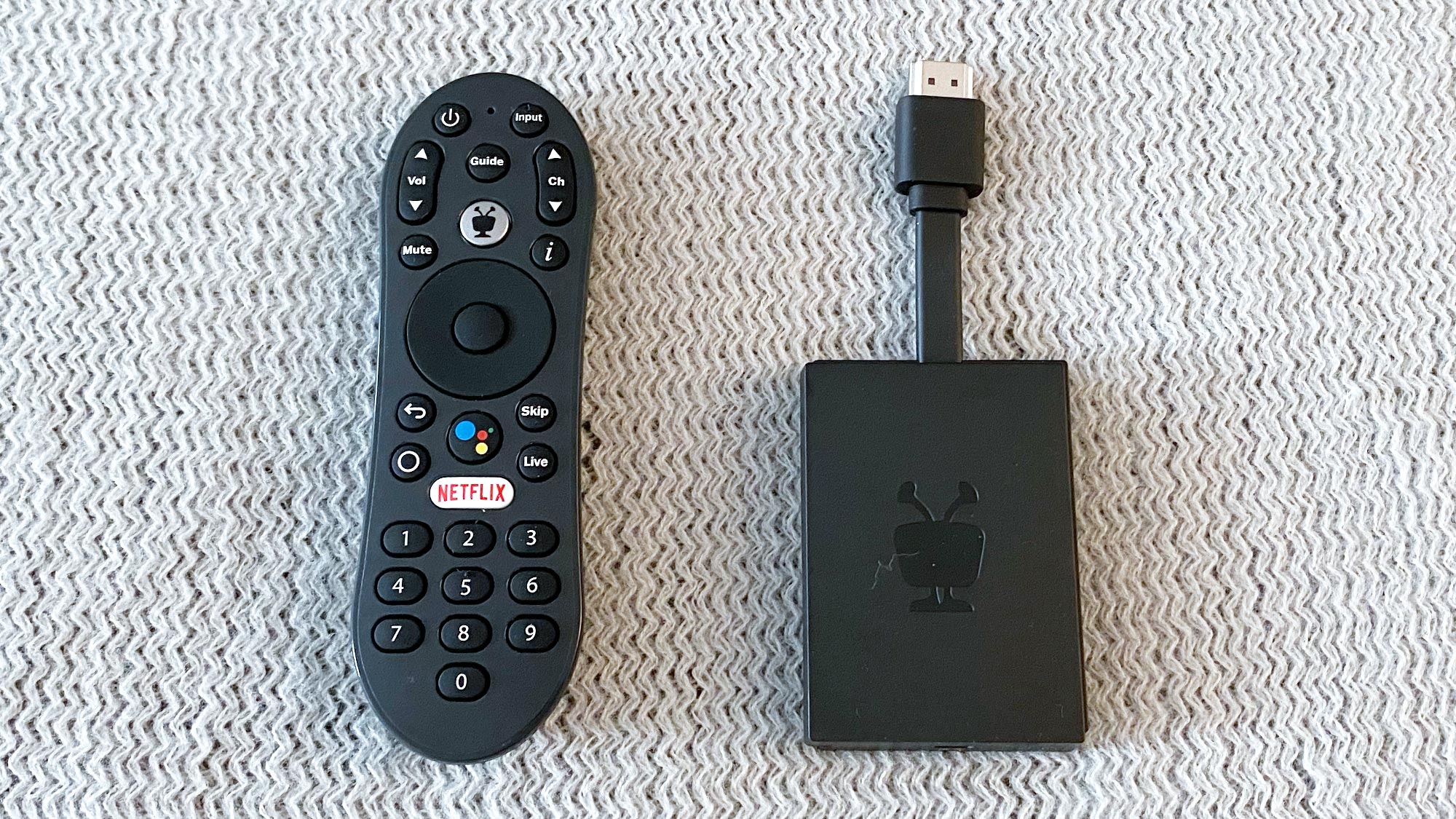 TiVo Stream 4K remote and dongle