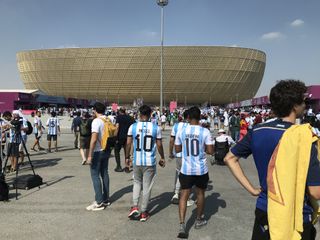 Lionel Messi fans in Qatar