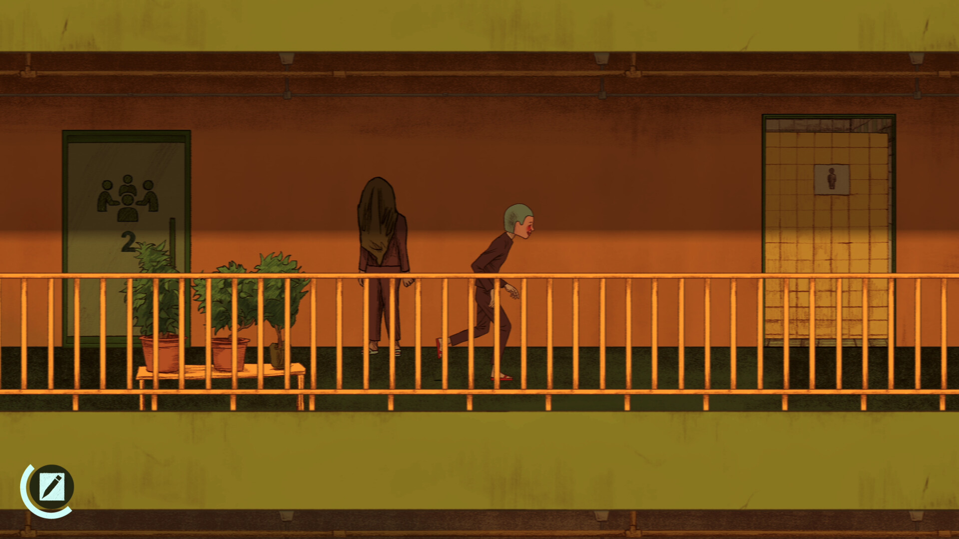 Name Of The Will demo screenshot of the player character running through a corridor in Hope