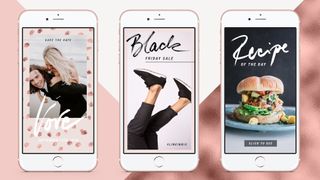 Rose Gold Instagram Stories template