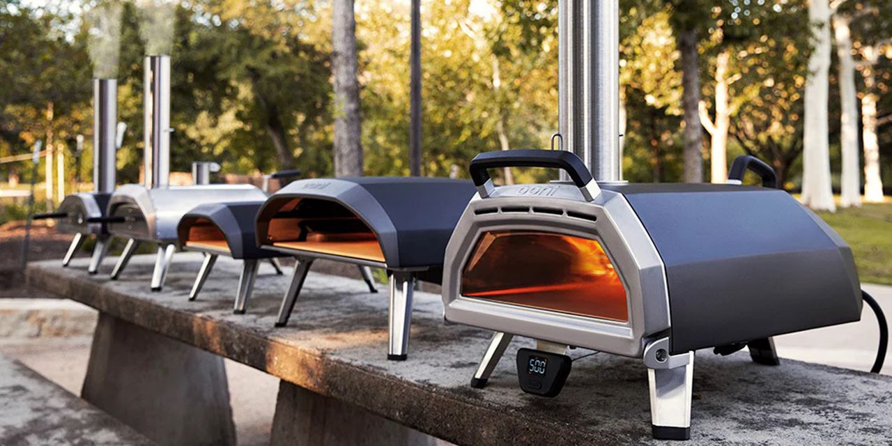 Image of Ooni pizza oven line up in promotional image in deciding which ooni pizza oven you should buy 