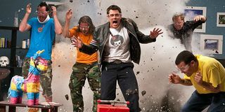 Johnny Knoxville and the crew encounter a living room explosion in Jackass 3.