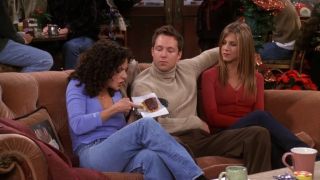 George Newbern, Julie Lauren, and Jennifer Aniston on Friends