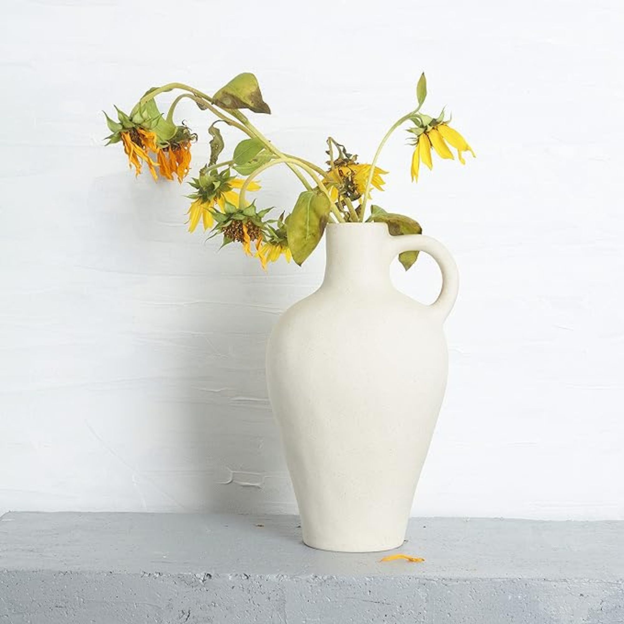 BlossoME Antique White Vase