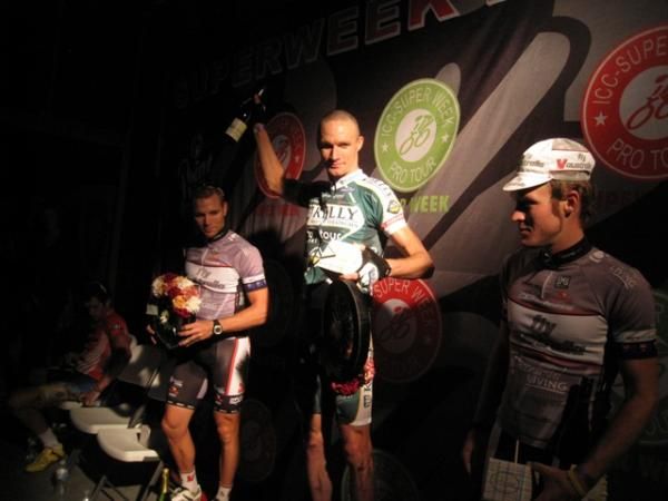 Winners on the podium of the 2009 Cedarburg Cycling Classic