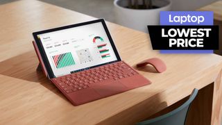 Surface Pro 7 Plus with keyboard and mouse