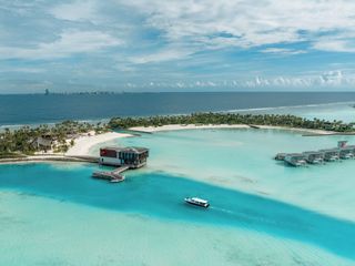 Aerial view of SO/ Maldives arrival deck