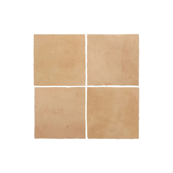 Fired Earth, Medina Raw Square Handmade Moroccan Zellige Tile