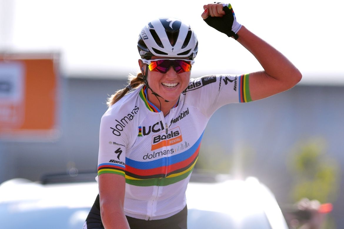 Chantal Blaak celebrates her win