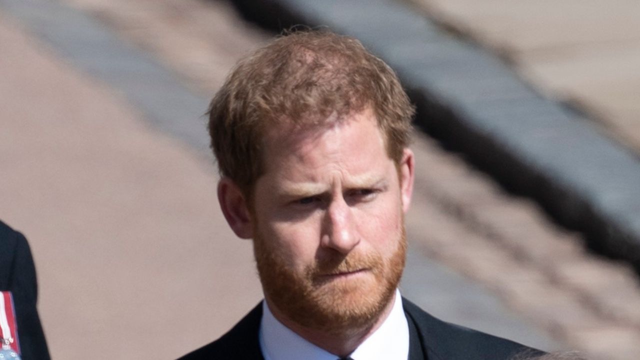 WINDSOR, ENGLAND - APRIL 17: Prince Harry and Prince Edward, Earl of Wessex during the funeral of Prince Philip, Duke of Edinburgh on April 17, 2021 in Windsor, England. Prince Philip of Greece and Denmark was born 10 June 1921, in Greece. He served in the British Royal Navy and fought in WWII. He married the then Princess Elizabeth on 20 November 1947 and was created Duke of Edinburgh, Earl of Merioneth, and Baron Greenwich by King VI. He served as Prince Consort to Queen Elizabeth II until his death on April 9 2021, months short of his 100th birthday. His funeral takes place today at Windsor Castle with only 30 guests invited due to Coronavirus pandemic restrictions. (Photo by Mark Cuthbert-Pool/UK Press via Getty Images)