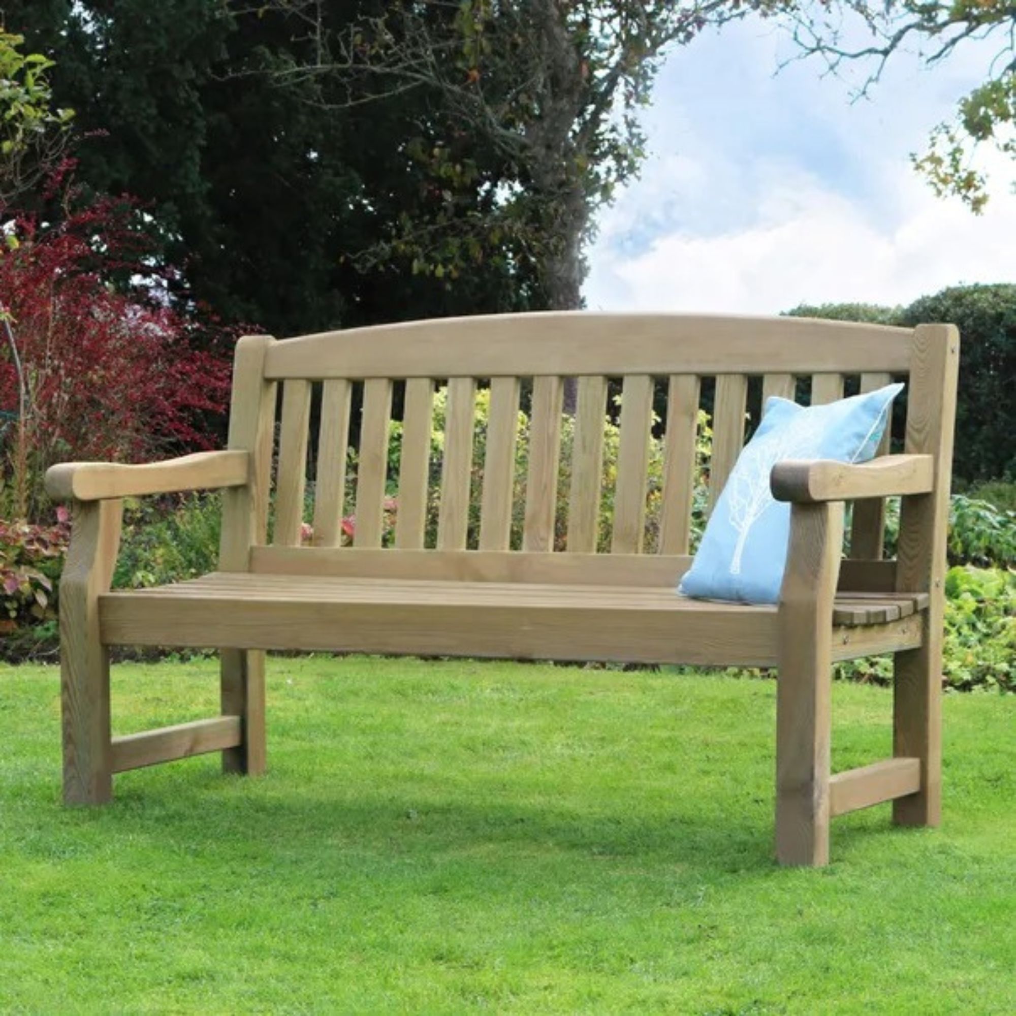 wooden bench