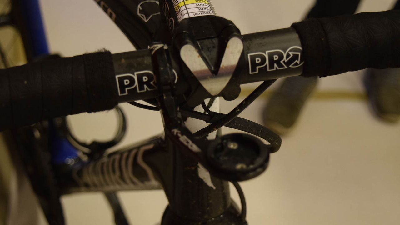 Shimano's sister brand Pro provides the cockpit components