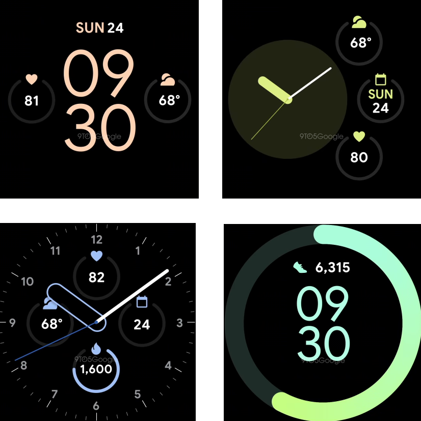 Possible Pixel Watch faces