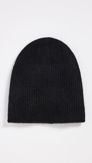 White + Warren Cashmere Plush Rib Beanie