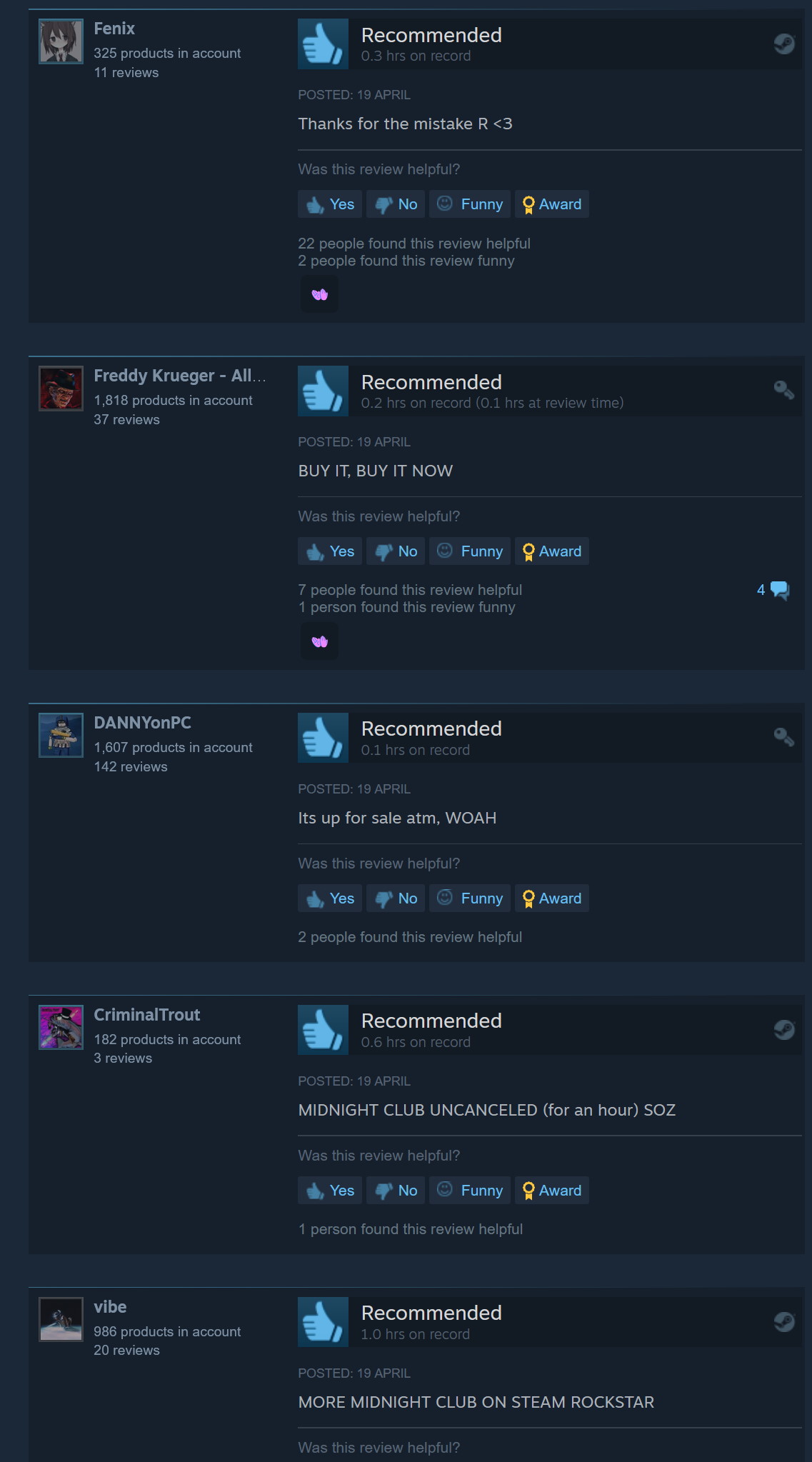 Midnight Club 2 Steam reviews