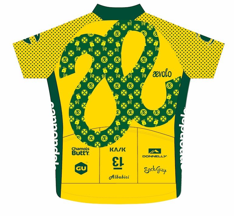 The 2021 Aevolo team jersey