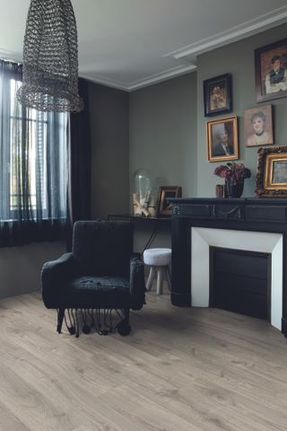 wood-effect flooring in a living room