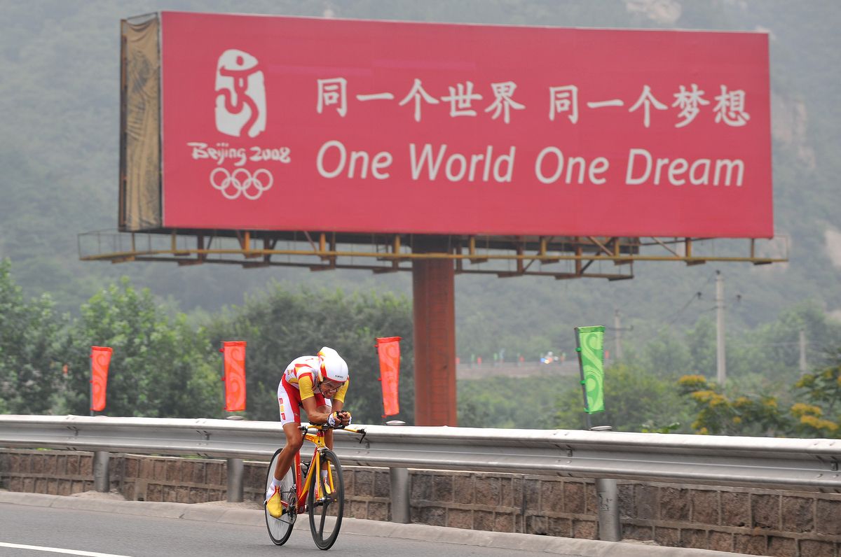 Alberto Contador rode the Olympics just once, in 2008