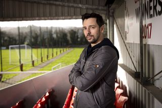 Ralf Little at Chirk FC grounds, Wales