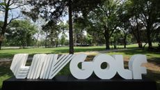 LIV Golf Branding at the course in Mexico