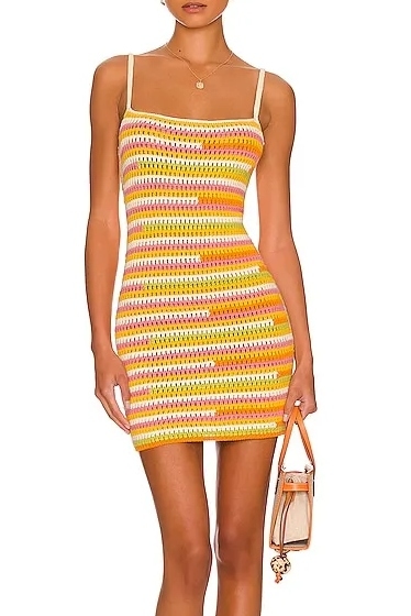 Camila Coelho, Rhea Open Stitch Mini Dress