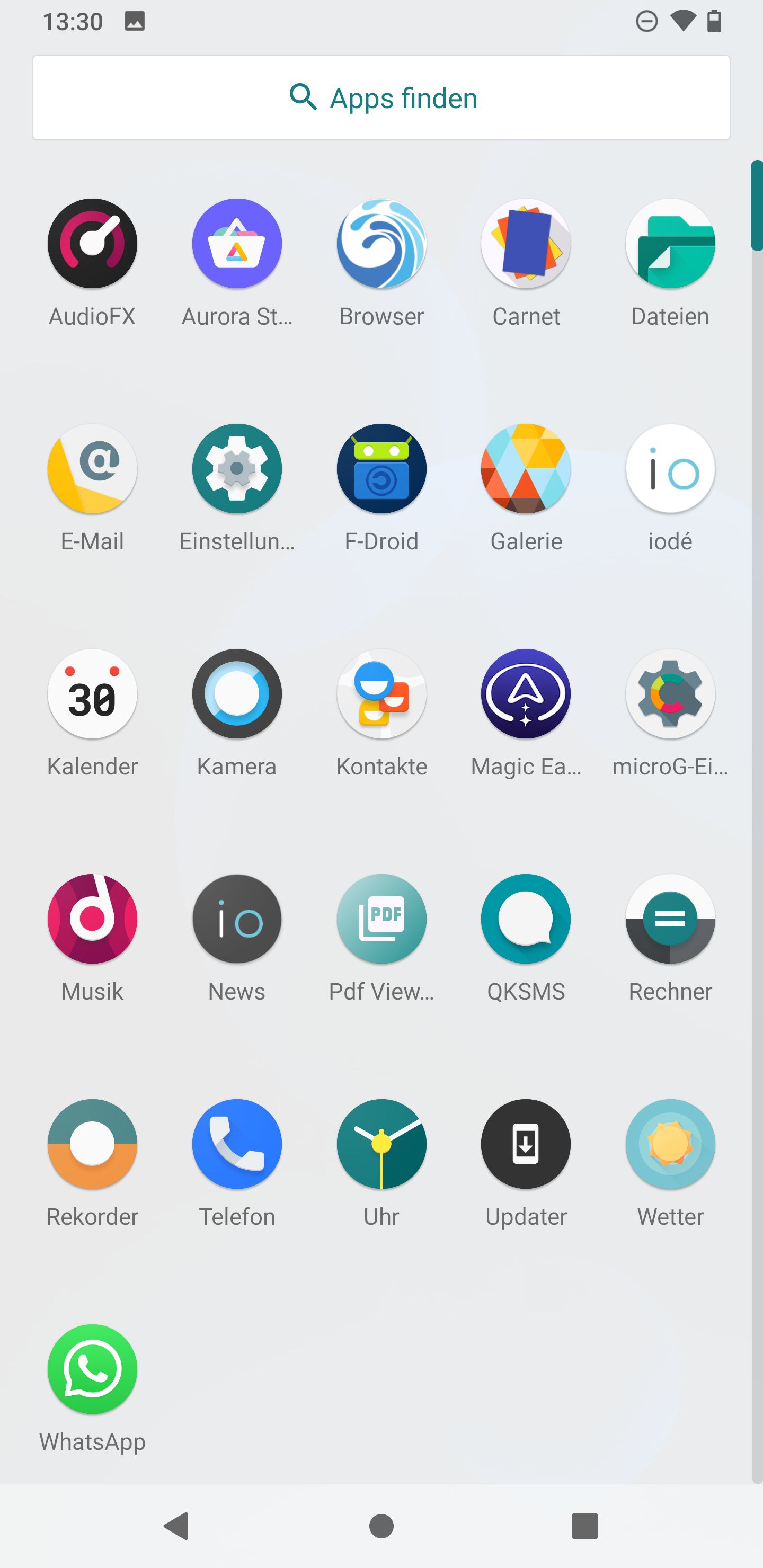 Die vorinstallierten Apps