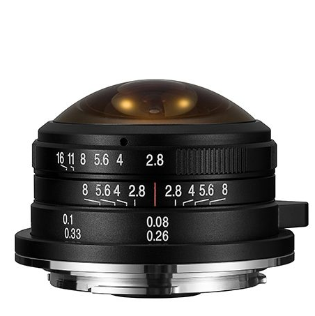 Laowa 4mm f/2.8 Fisheye on a white square