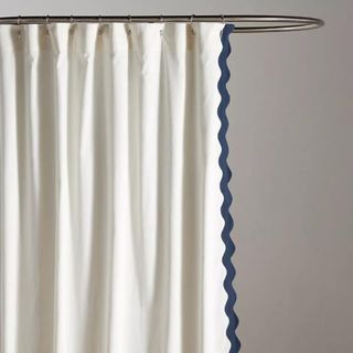 Maeve by Anthropologie Scalloped Shower Curtain