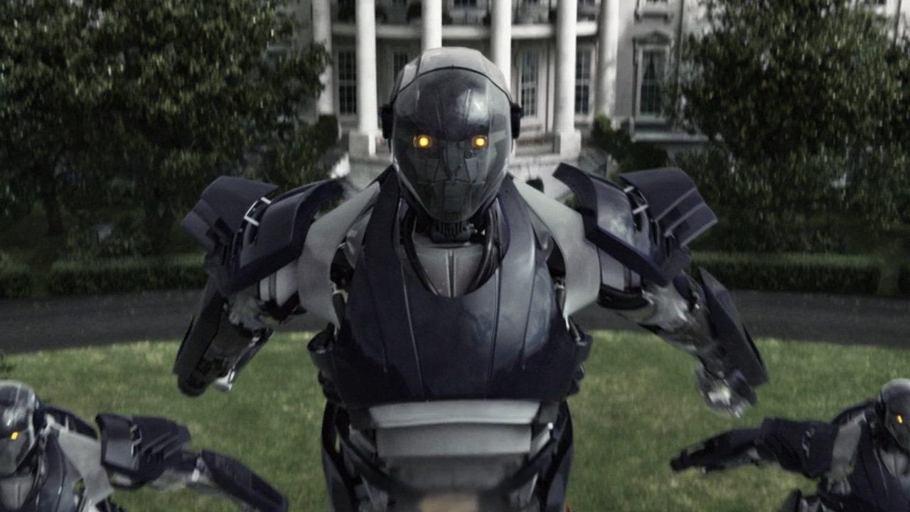 A Sentinel flying in Days of Future Past