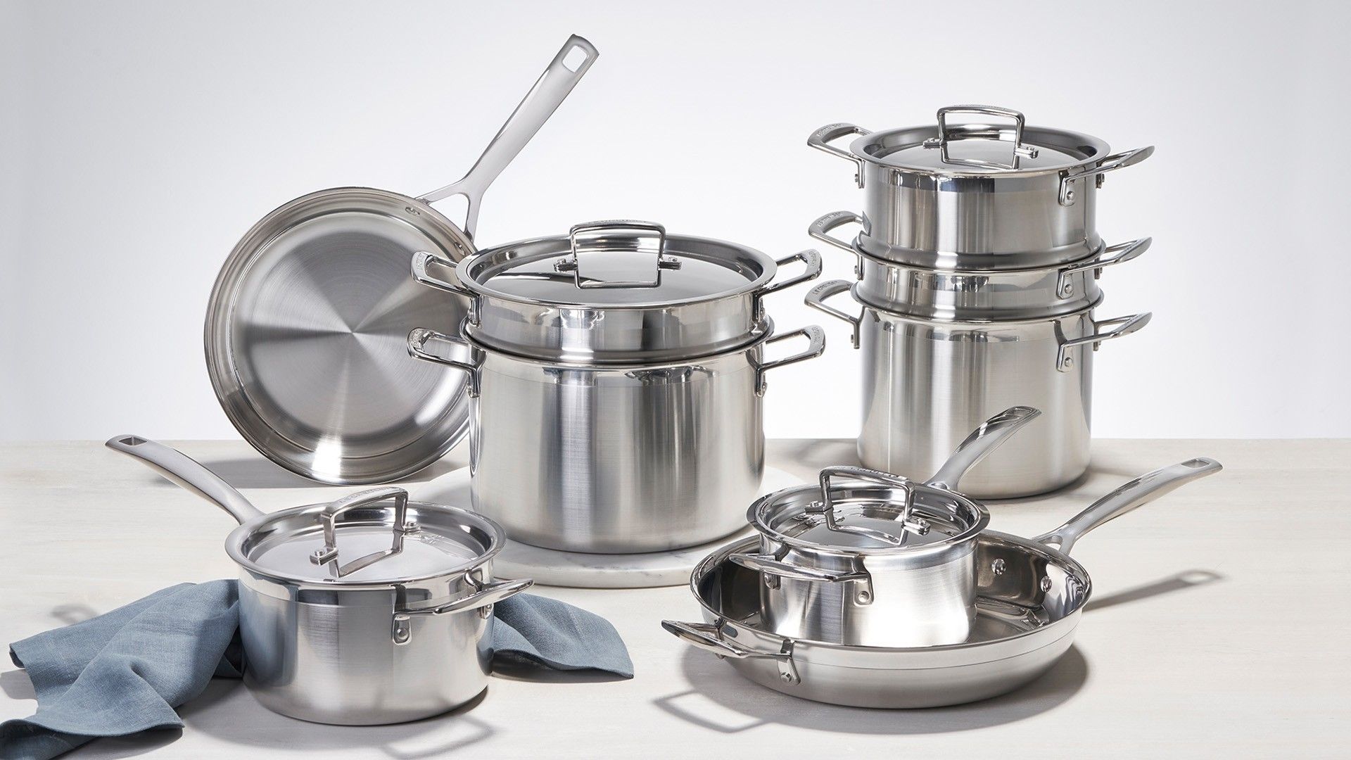 Le Creuset Stainless Steel Pan Set